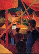 August Macke Seiltanzer oil painting